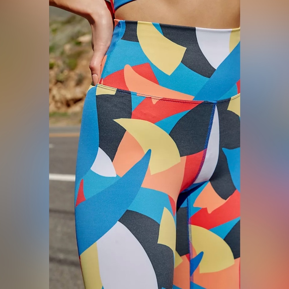 BEACH RIOT Sport Piper Leggings In Primary Mod High Rise Size XS Yoga Athleisure - Picture 3 of 15